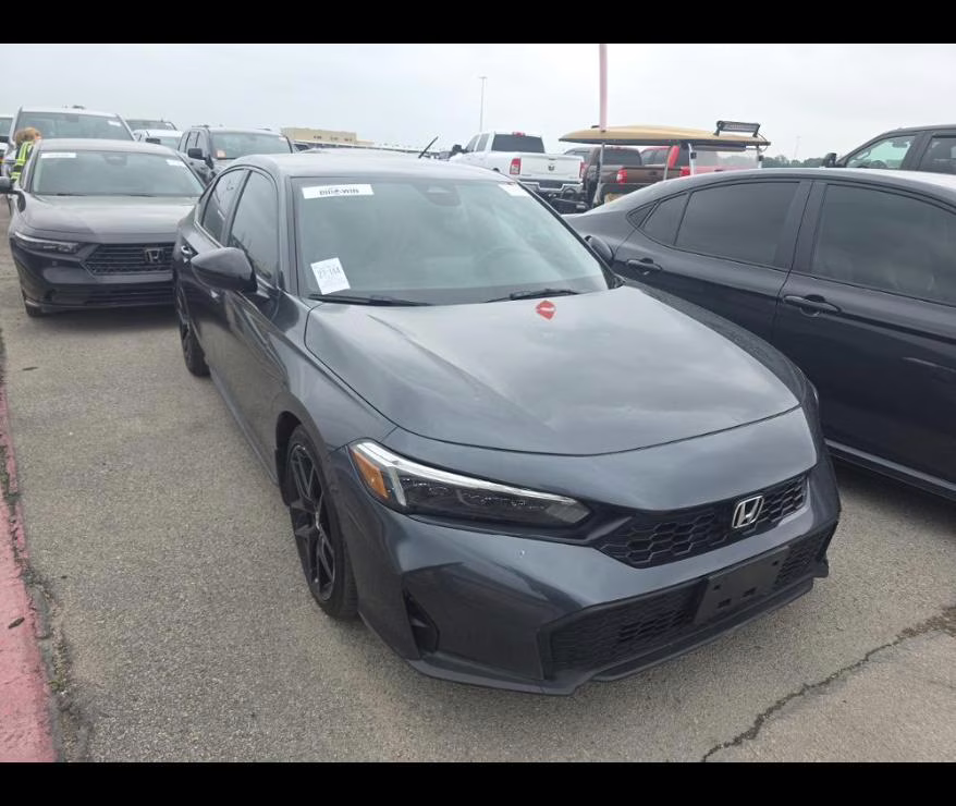 2025 Meteorite Gray Metallic Honda Civic Hatchback Sport FWD Hatchback