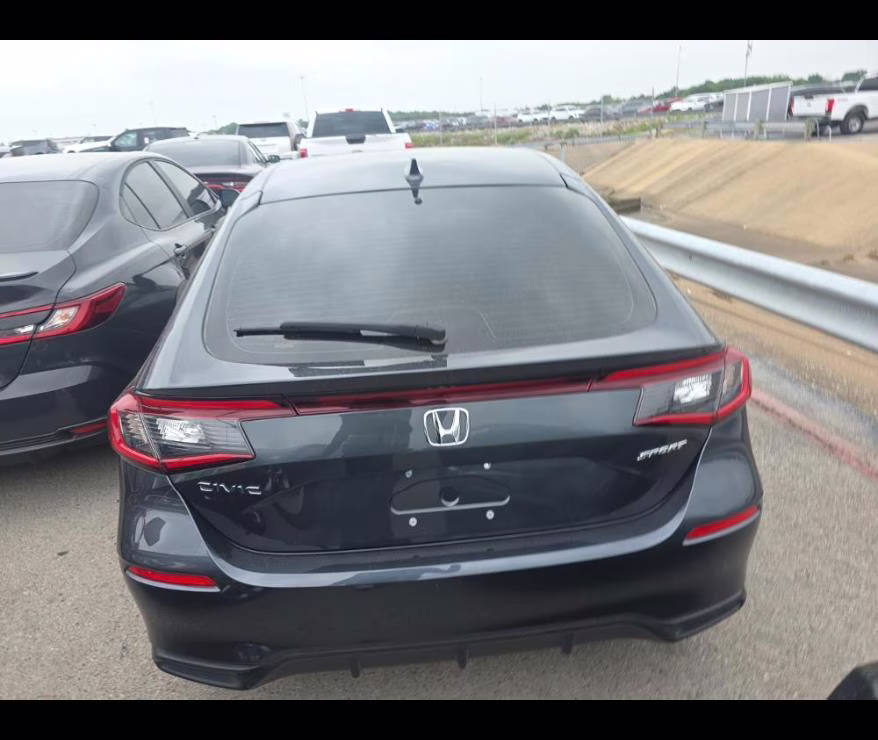2025 Meteorite Gray Metallic Honda Civic Hatchback Sport FWD Hatchback