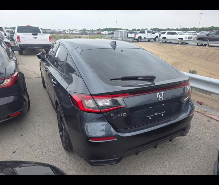 2025 Meteorite Gray Metallic Honda Civic Hatchback Sport FWD Hatchback