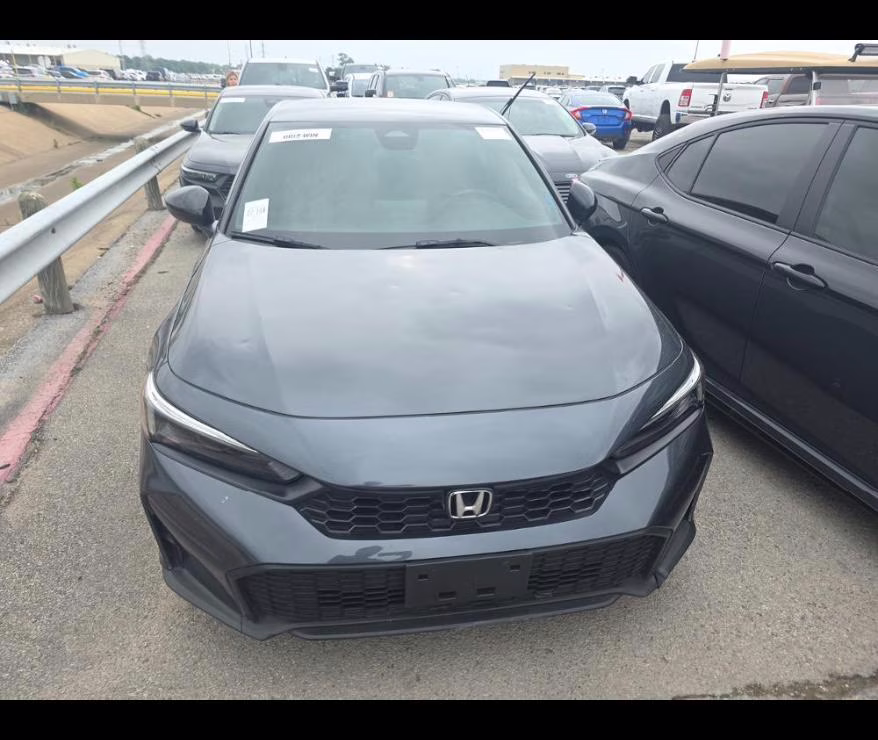 2025 Meteorite Gray Metallic Honda Civic Hatchback Sport FWD Hatchback