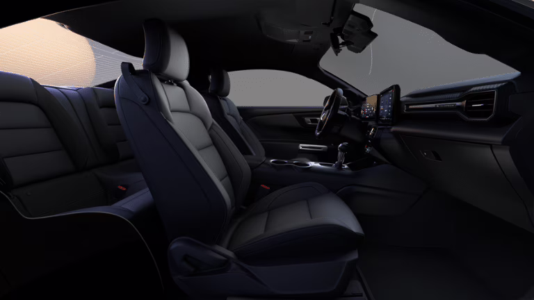 2026 Black Ford Mustang EcoBoost Fastback RWD Sedan