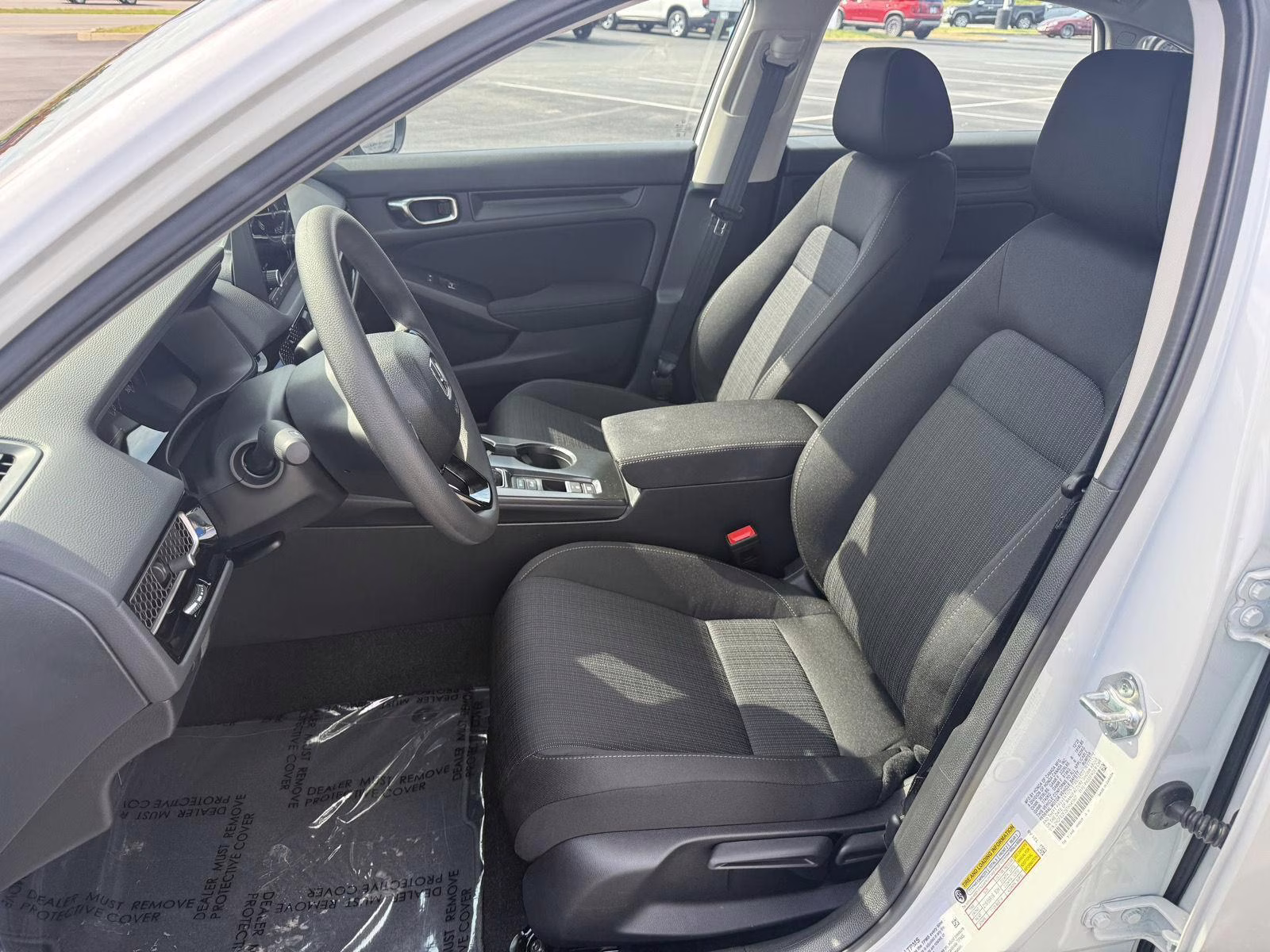 2026 Platinum White Pearl Honda Civic Sedan LX FWD Sedan