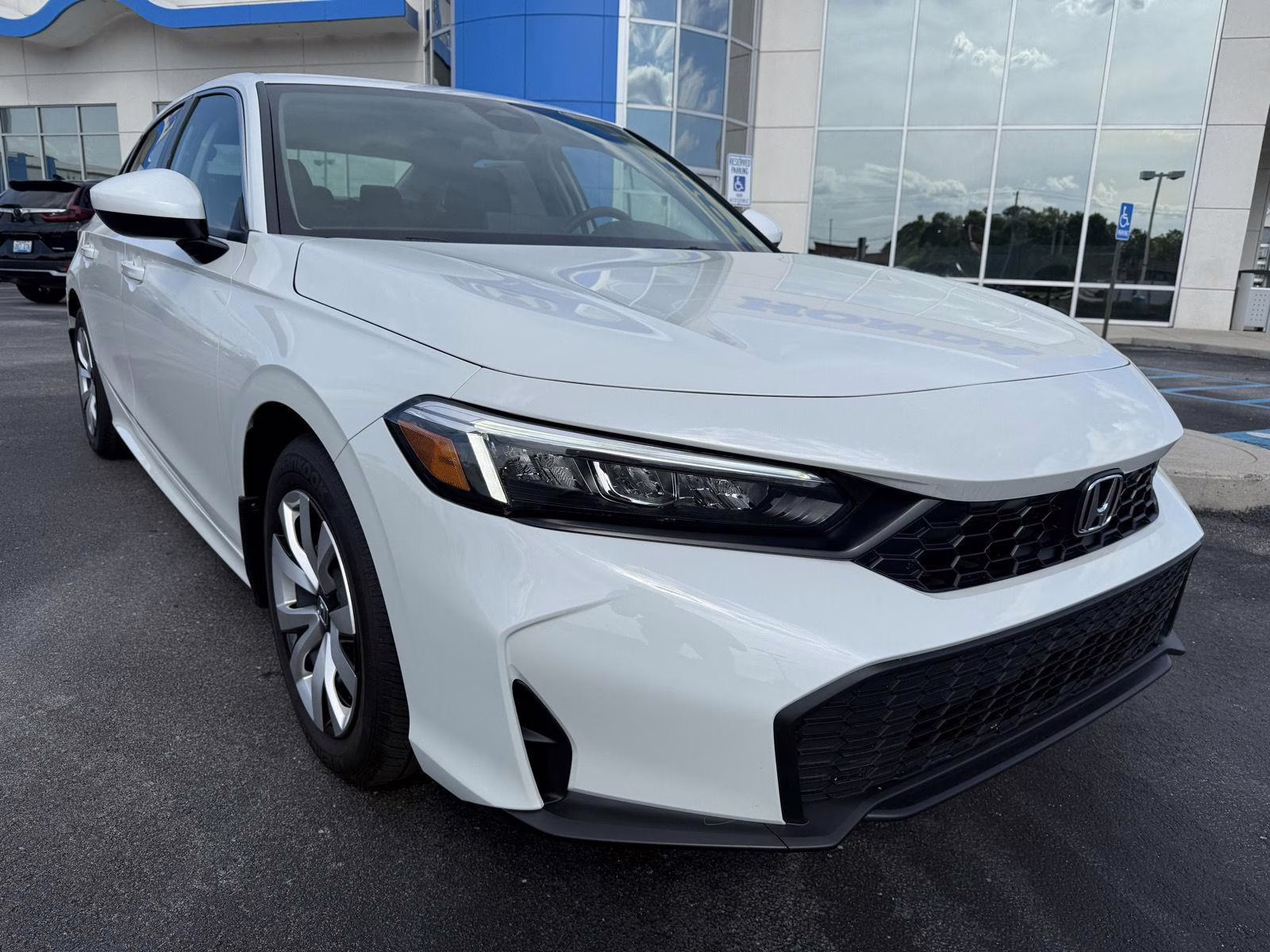 2026 Platinum White Pearl Honda Civic Sedan LX FWD Sedan