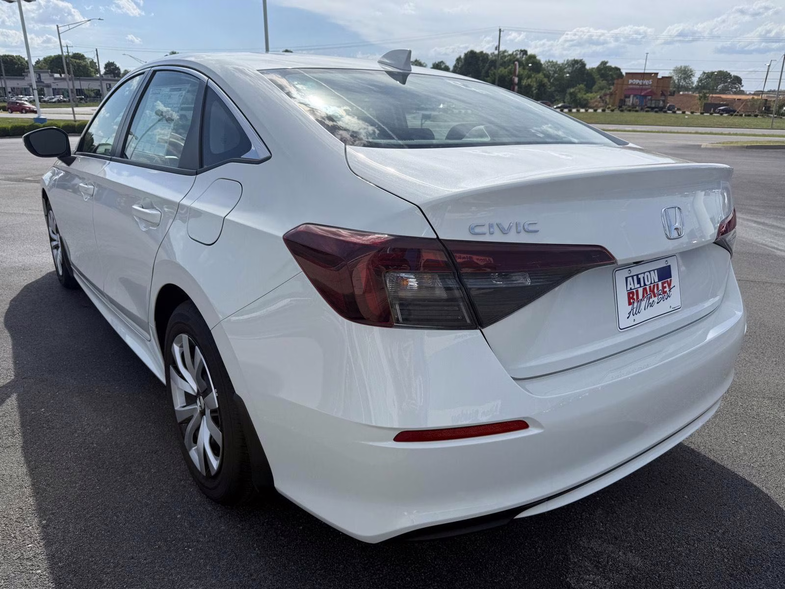 2026 Platinum White Pearl Honda Civic Sedan LX FWD Sedan
