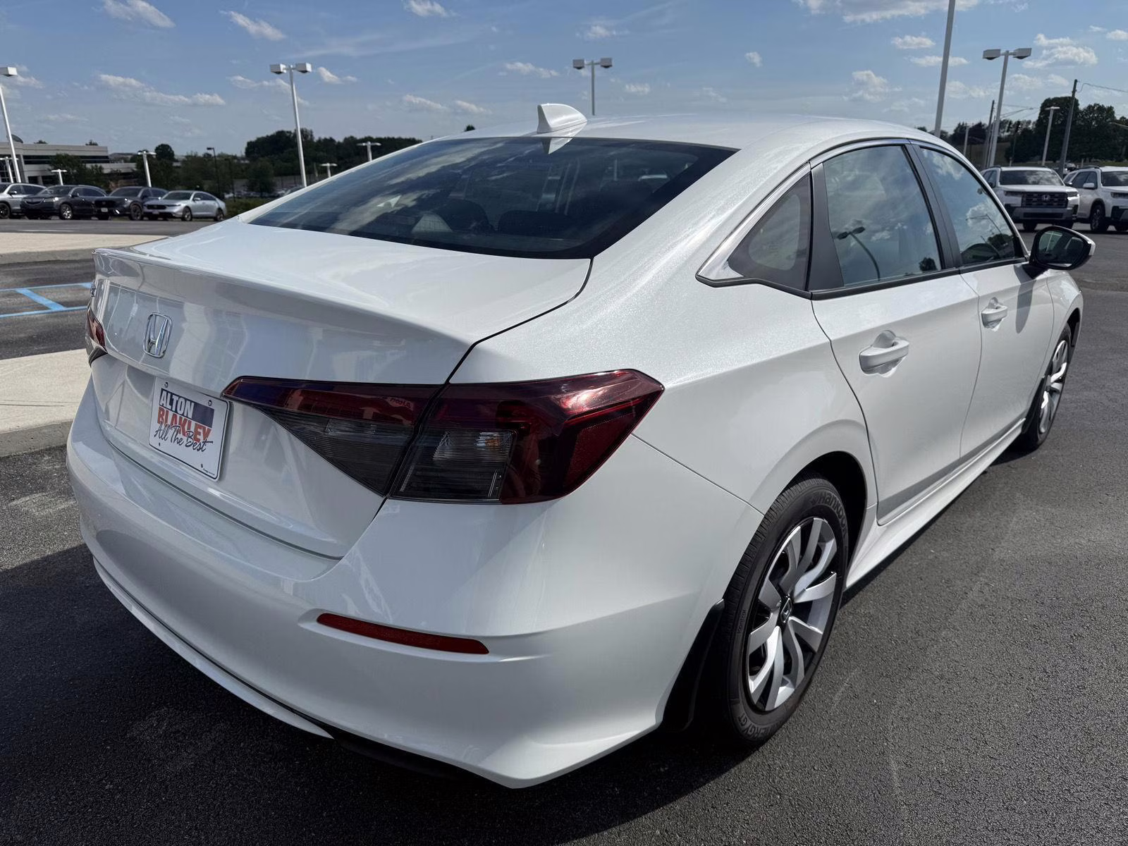 2026 Platinum White Pearl Honda Civic Sedan LX FWD Sedan