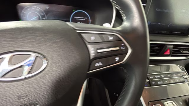 2021 Portofino Gray Hyundai Santa Fe Hybrid Blue AWD SUV