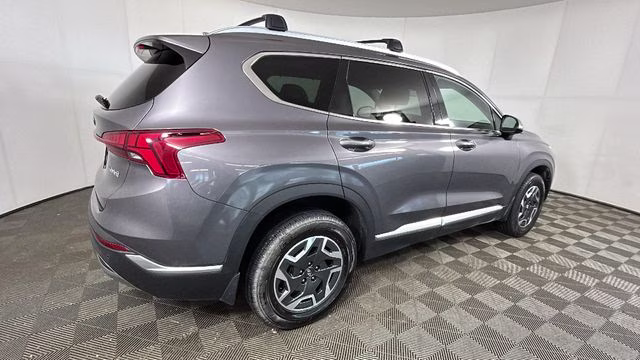 2021 Portofino Gray Hyundai Santa Fe Hybrid Blue AWD SUV