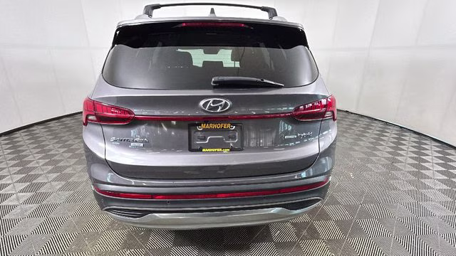 2021 Portofino Gray Hyundai Santa Fe Hybrid Blue AWD SUV