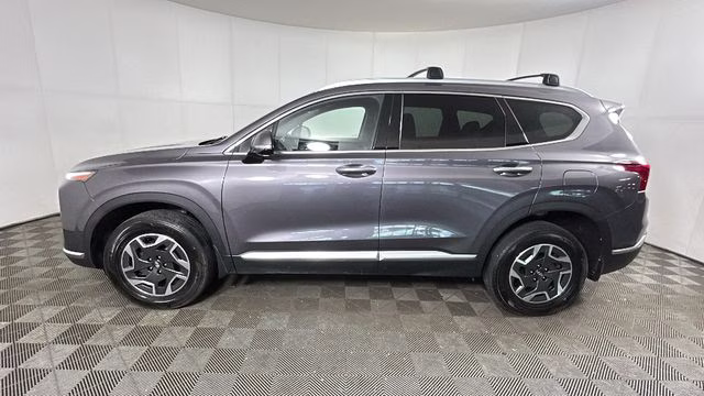 2021 Portofino Gray Hyundai Santa Fe Hybrid Blue AWD SUV