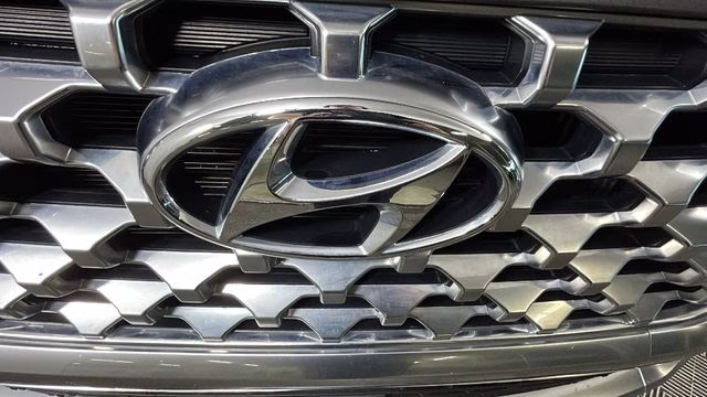2021 Portofino Gray Hyundai Santa Fe Hybrid Blue AWD SUV