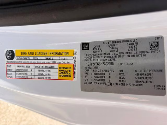 2017 Summit White GMC Sierra 3500HD Base 4X4 Truck