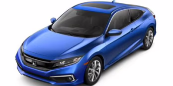 2019 Crystal Black Pearl Honda Civic EX FWD Coupe