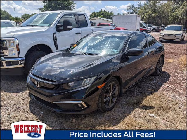 2019 Crystal Black Pearl Honda Civic EX FWD Coupe