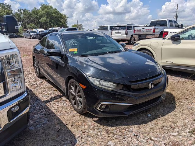 2019 Crystal Black Pearl Honda Civic EX FWD Coupe