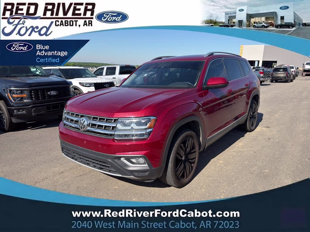 2018 Fortana Red Metallic Volkswagen Atlas 3.6L V6 SEL Premium AWD SUV