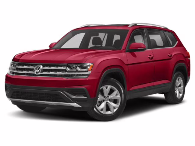 2018 Red Volkswagen Atlas SEL Premium 4Motion AWD Crossover