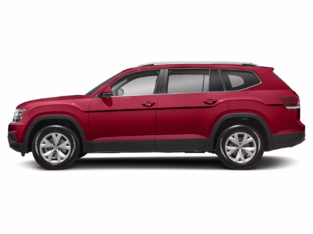 2018 Red Volkswagen Atlas SEL Premium 4Motion AWD Crossover
