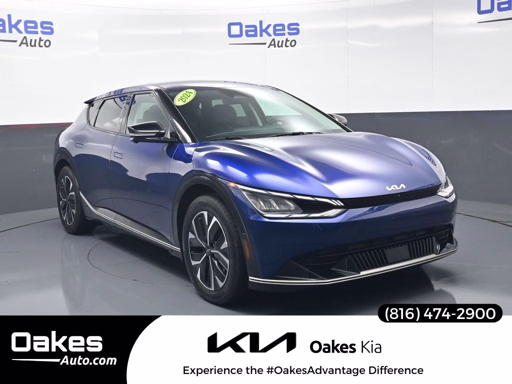 2024 Yacht Blue Kia EV6 Wind AWD SUV