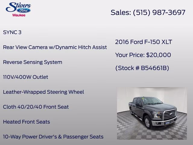 2016 Magnetic Ford F-150 XLT 4X4 Truck