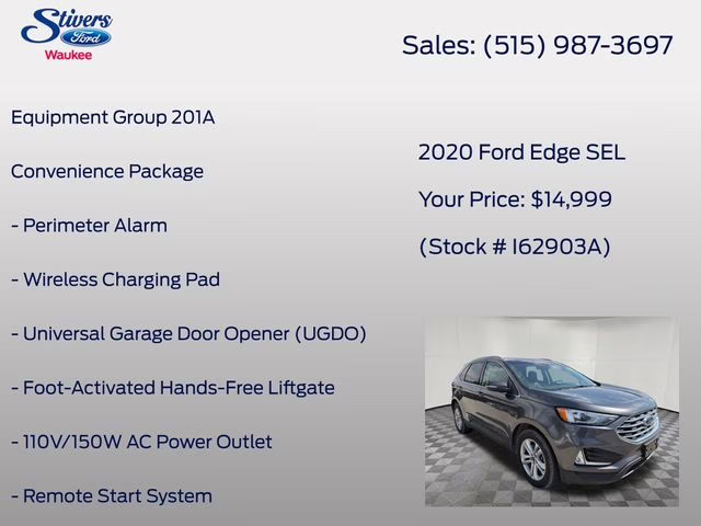 2020 Magnetic Ford Edge SEL AWD SUV