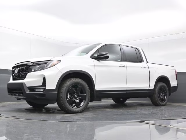 2026 Platinum White Pearl Honda Ridgeline Black Edition AWD Truck