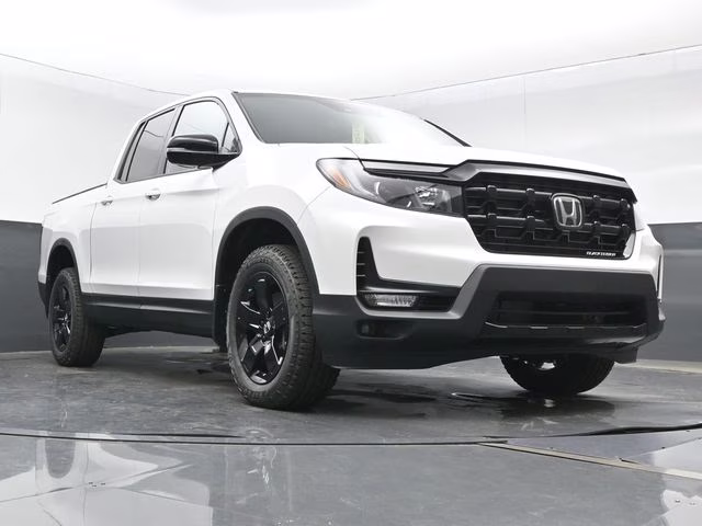 2026 Platinum White Pearl Honda Ridgeline Black Edition AWD Truck