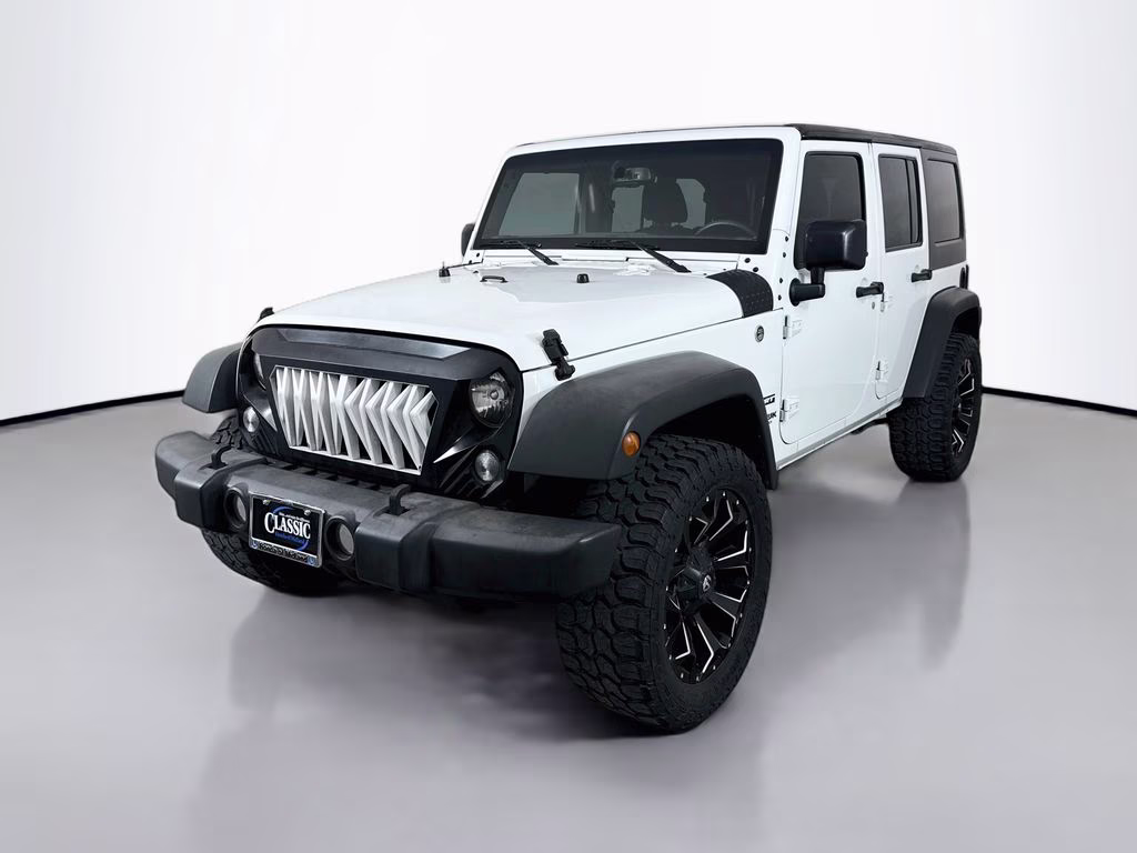 2018 Bright White Clearcoat Jeep Wrangler JK Unlimited Sport 4X4 SUV