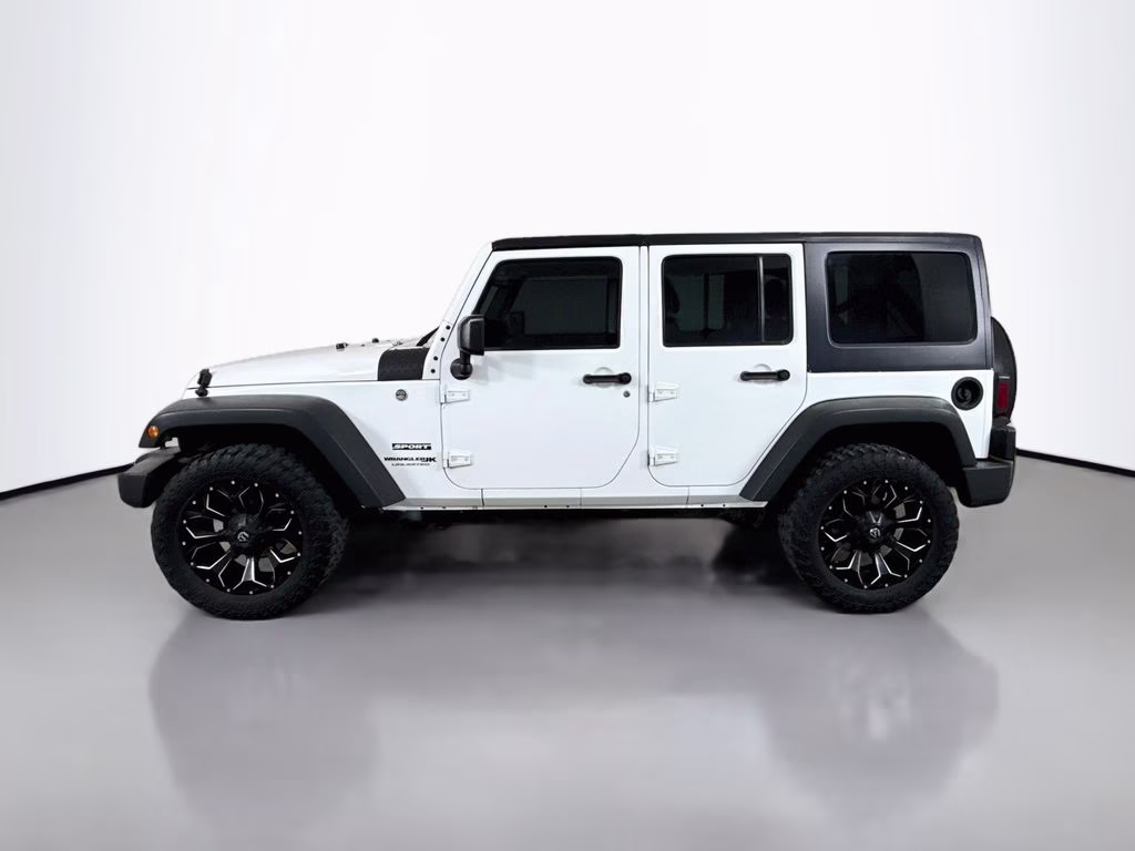 2018 Bright White Clearcoat Jeep Wrangler JK Unlimited Sport 4X4 SUV