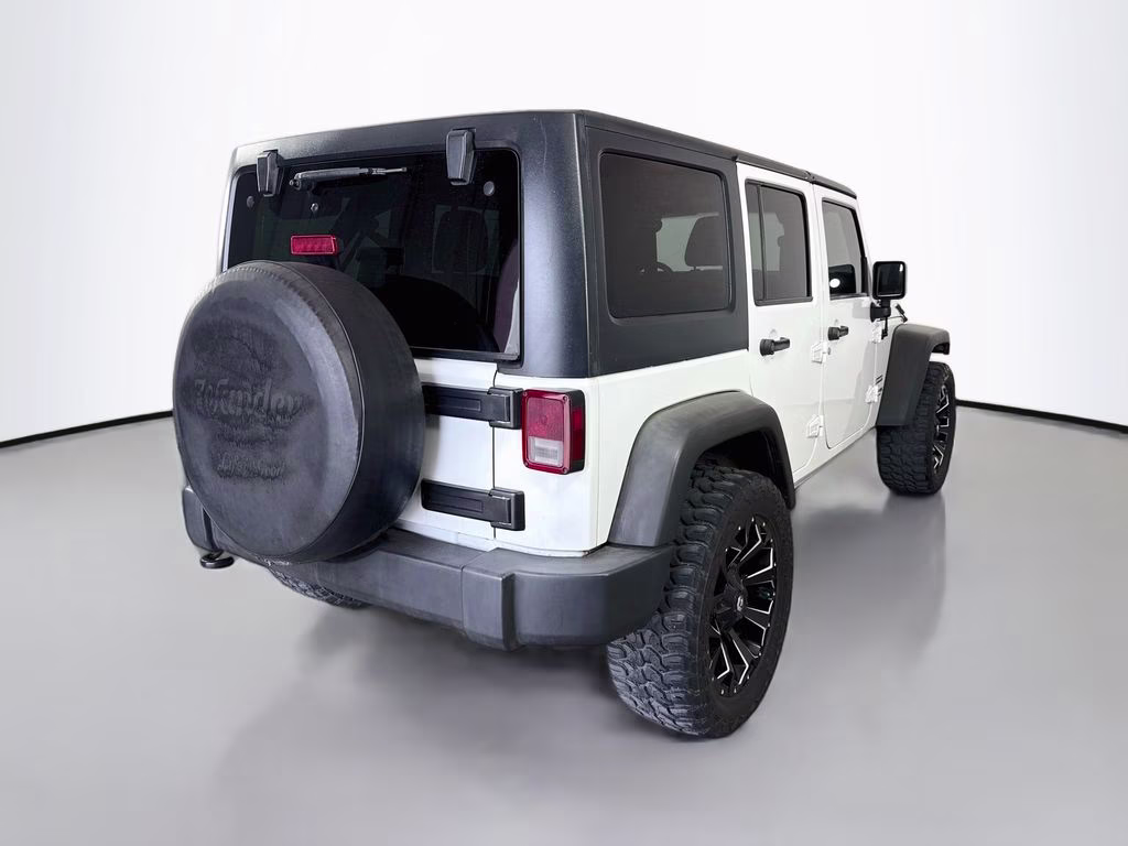 2018 Bright White Clearcoat Jeep Wrangler JK Unlimited Sport 4X4 SUV