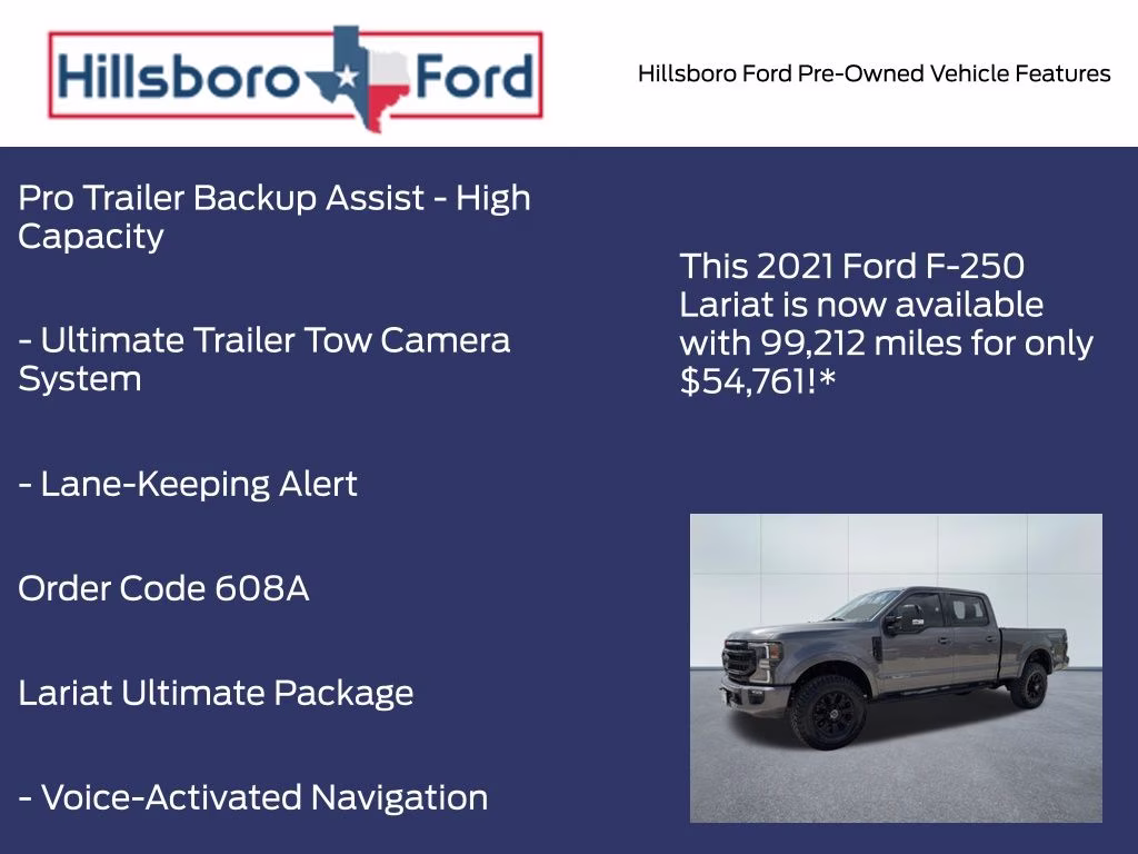 2021 Carbonized Gray Metallic Ford Super Duty F-250 SRW Lariat 4X4 Truck