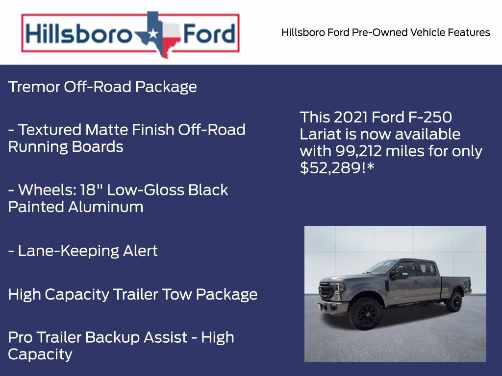 2021 Carbonized Gray Metallic Ford Super Duty F-250 SRW Lariat 4X4 Truck