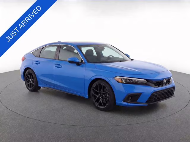 2023 Blue Honda Civic Sport Touring FWD Hatchback
