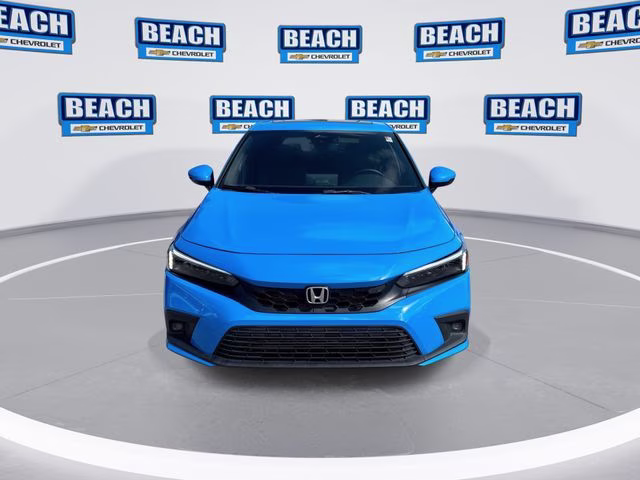 2023 Blue Honda Civic Sport Touring FWD Hatchback
