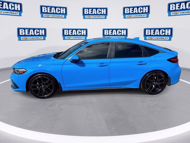 2023 Blue Honda Civic Sport Touring FWD Hatchback