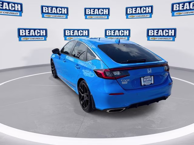 2023 Blue Honda Civic Sport Touring FWD Hatchback
