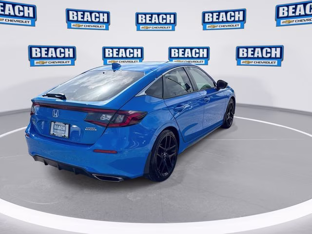 2023 Blue Honda Civic Sport Touring FWD Hatchback