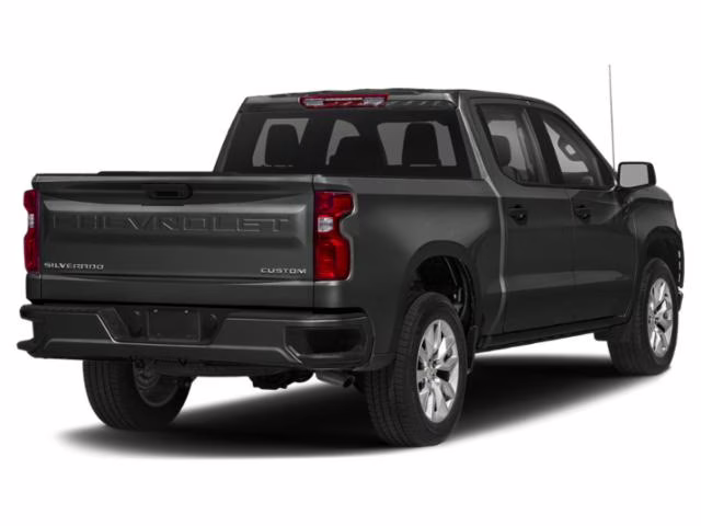 2021 Shadow Gray Metallic Chevrolet Silverado 1500 Custom RWD Truck