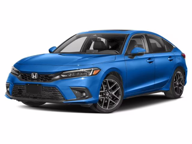 2023 Blue Honda Civic Sport Touring FWD Hatchback