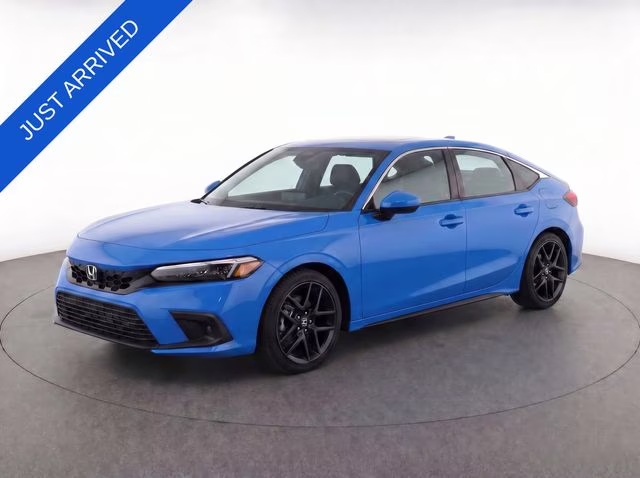2023 Blue Honda Civic Sport Touring FWD Hatchback