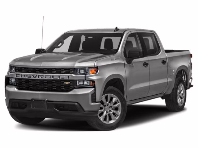 2021 Silver Ice Metallic Chevrolet Silverado 1500 Custom RWD Truck