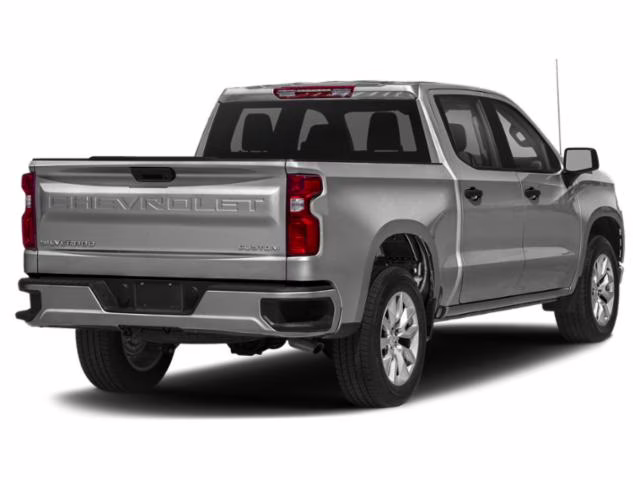 2021 Silver Ice Metallic Chevrolet Silverado 1500 Custom RWD Truck