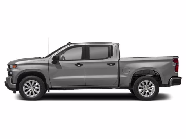 2021 Silver Ice Metallic Chevrolet Silverado 1500 Custom RWD Truck