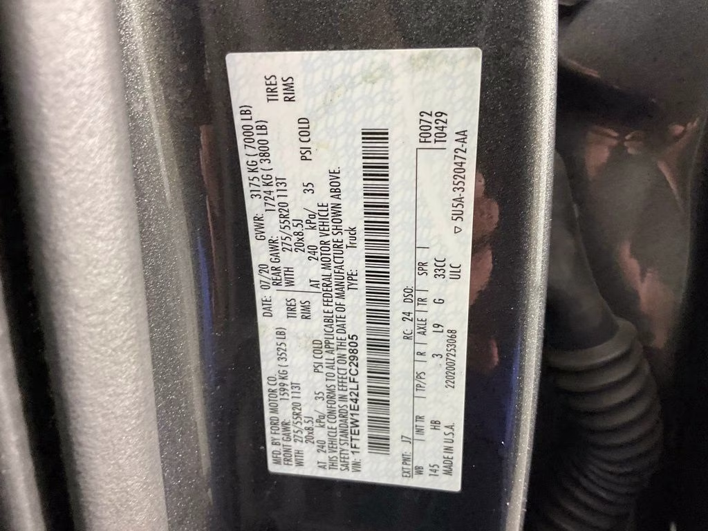 2020 Magnetic Ford F-150 Lariat 4X4 Truck