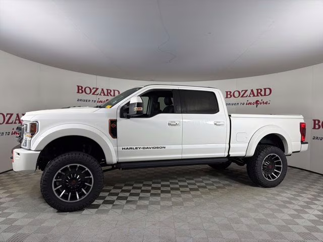 2021 White Ford Super Duty F-250 SRW Lariat Harley Davidson 4X4 Truck