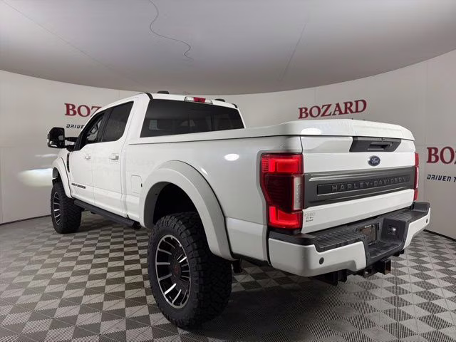2021 White Ford Super Duty F-250 SRW Lariat Harley Davidson 4X4 Truck