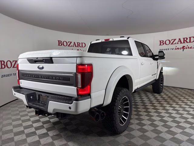 2021 White Ford Super Duty F-250 SRW Lariat Harley Davidson 4X4 Truck