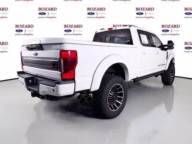 2021 White Metallic Ford Super Duty F-250 SRW Lariat Harley Davidson 4X4 Truck