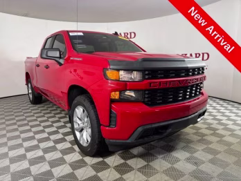 2021 Red Chevrolet Silverado 1500 Custom RWD Truck