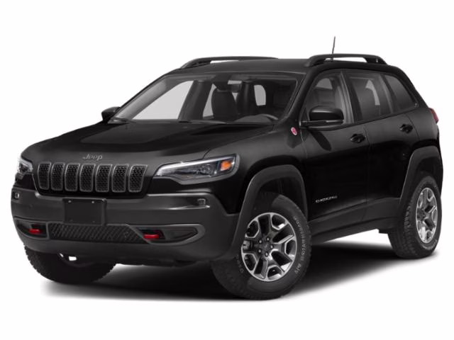 2019 Diamond Black Crystal Pearlcoat Jeep Cherokee Trailhawk 4X4 SUV