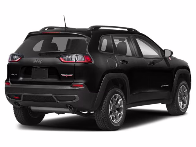 2019 Diamond Black Crystal Pearlcoat Jeep Cherokee Trailhawk 4X4 SUV